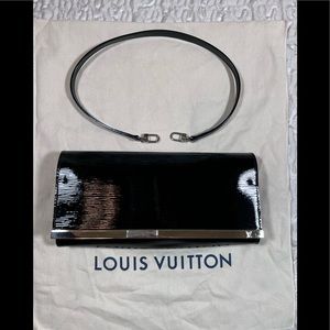 LOUIS VUITTON
Black Electric Epi Leather Sevigne Clutch Bag